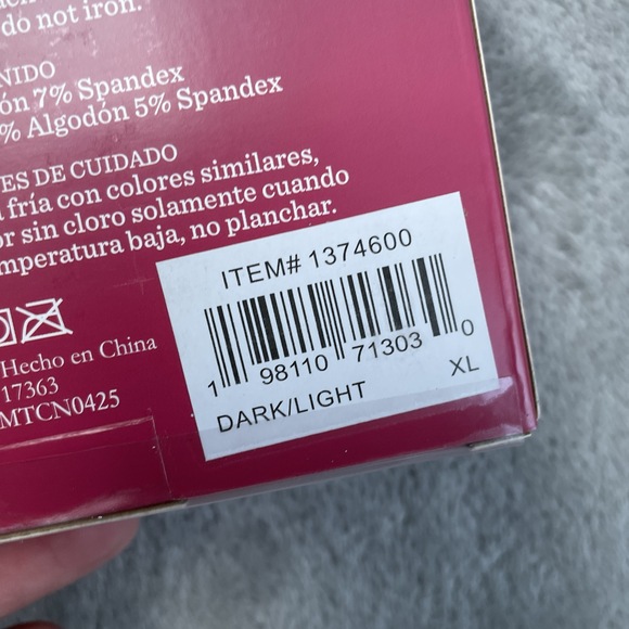 Carole Hochman Womens XL Seamless Brief Dark/Light e0498 - Picture 5 of 6